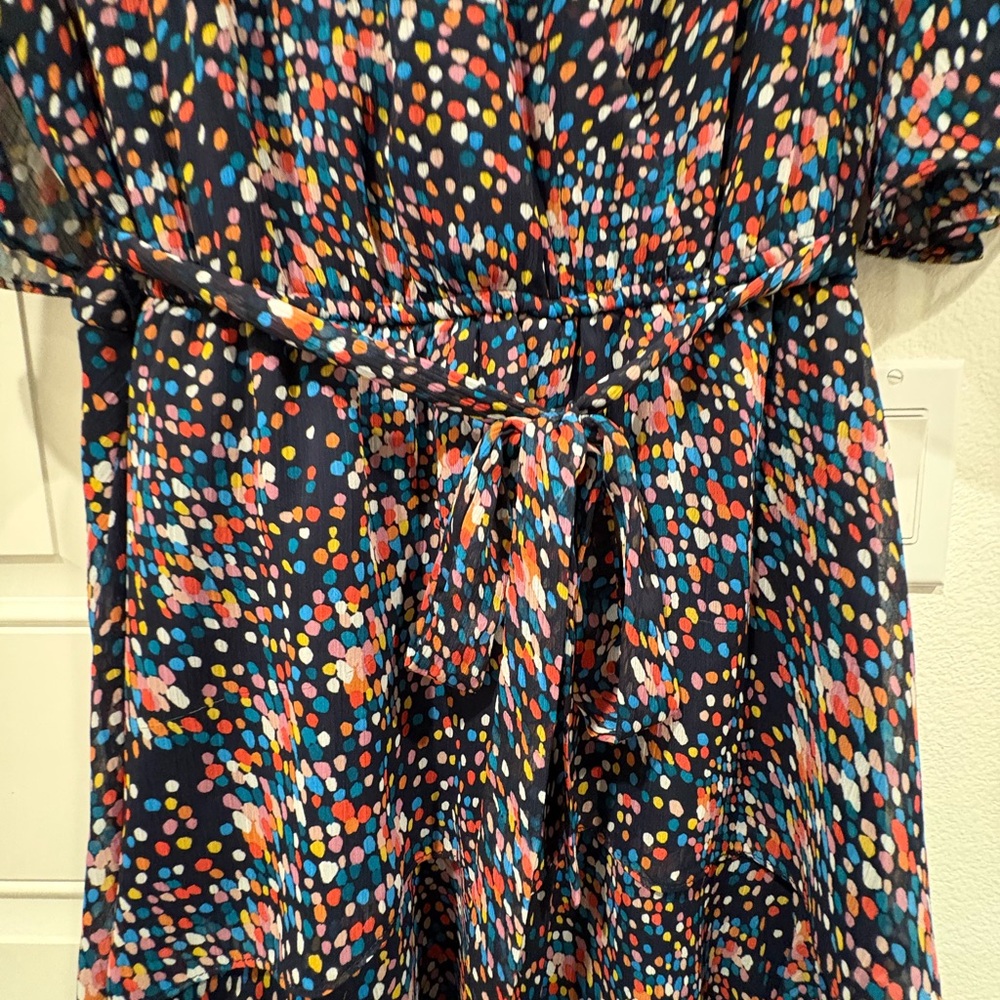 Sandra Darren confetti Midi Dress Size M - Picture 6 of 12